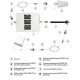 Комплект с GSM репитером Lintratek KW19L-GDW ( 1 внутр. антенна)