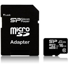 Карта пам'яті microSDHC Silicon Power 16GB Class 10+ SD адаптер