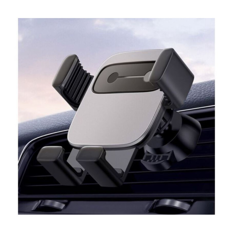 Держатель для телефона Baseus Cube Gravity Air type Silver автомобильный