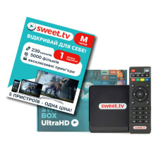 iNeXT SWEET.TV BOX Ultra HD 1GB/8GB + передплата на 3 місяці Акція!