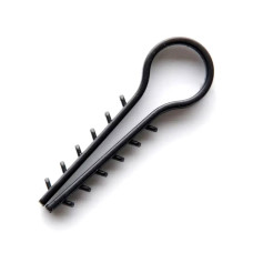 Затискач для кабелю Ялинка Ziplex 12 круглий чорний 100 шт