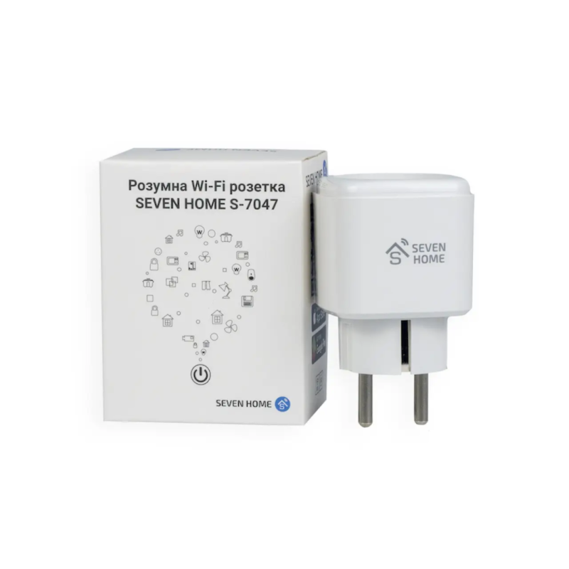 Розумна розетка Wi-Fi SEVEN HOME S-7047