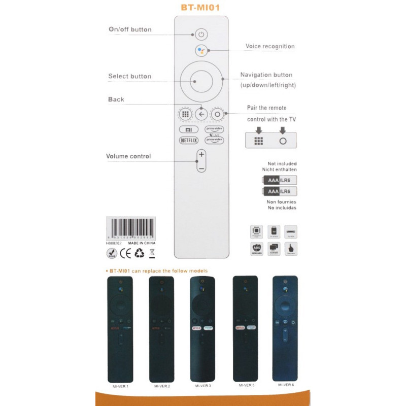 Пульт XIAOMI MI-BT01
