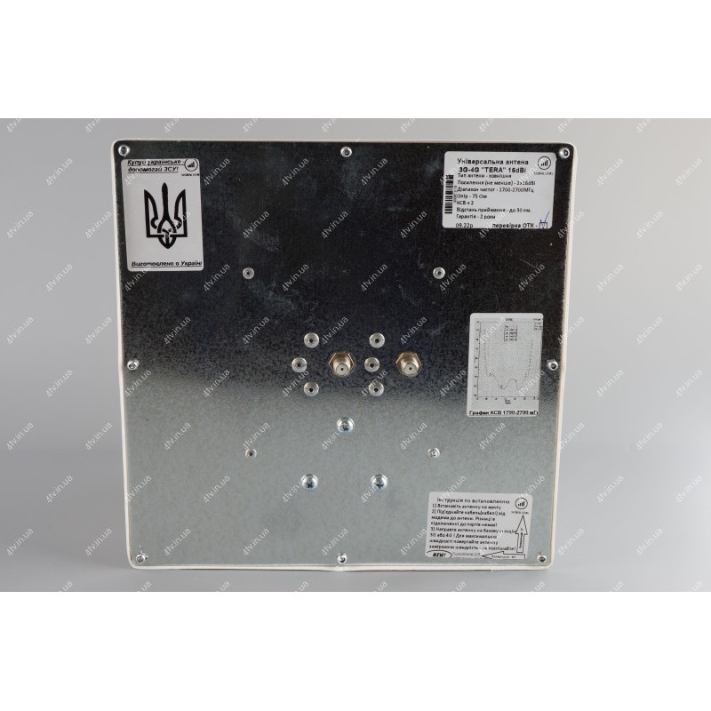 GSM/3G/4G/LTE антенна квадрат ТЕРА (TERA) МІМО 1700-2700 МHz 16dB