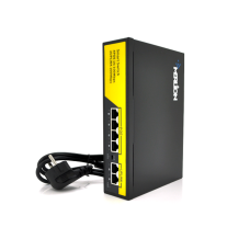 POE коммутатор Merlion 4 POE 10 / 100 + 2 RJ45 10 / 100 + БП 52 В / 1.38 A