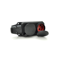 Блок розеток для подовжувача PiPo PP/SP-3132/2/44/16B на 2 гнізда із заземленням та заглушкою