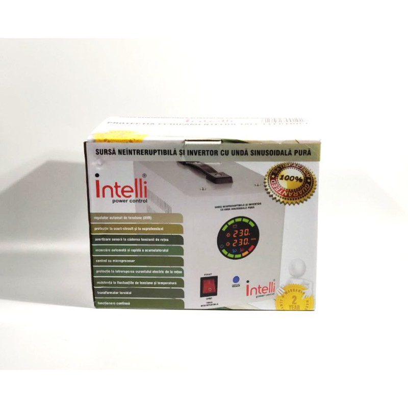 ИБП UPS INTELLY PSW-INTELLY-800VA  (500W)