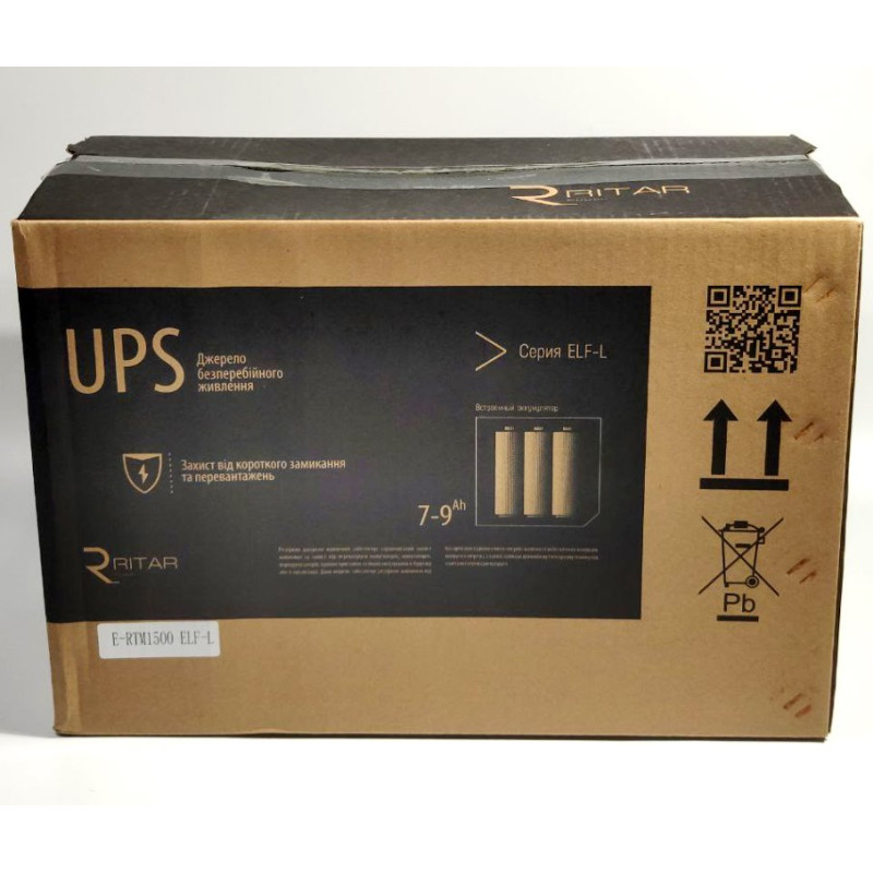 ИБП UPS Ritar E-RTM1500 (900W) ELF-L