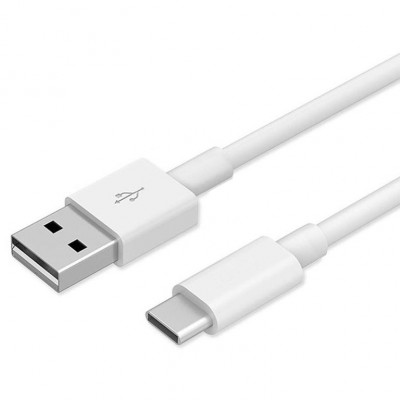 Кабель USB 2.0 - Type-C 3мм 2 метри білий 