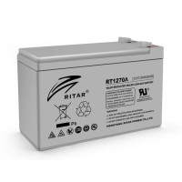 Батарея акумуляторна Ritar AGM RT1270A 12V 7.0 Ah сіра