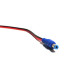 Роз'єм живлення DC-M 5.5x2.1мм із кабелем 25 см чорний-червоний Blue Plug