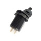 Гніздо USB подвійне врізне 5А/2.1А з індикатором та кришкою