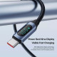 Кабель Toocki Type-C - Type-C + LED 1 метр 100W