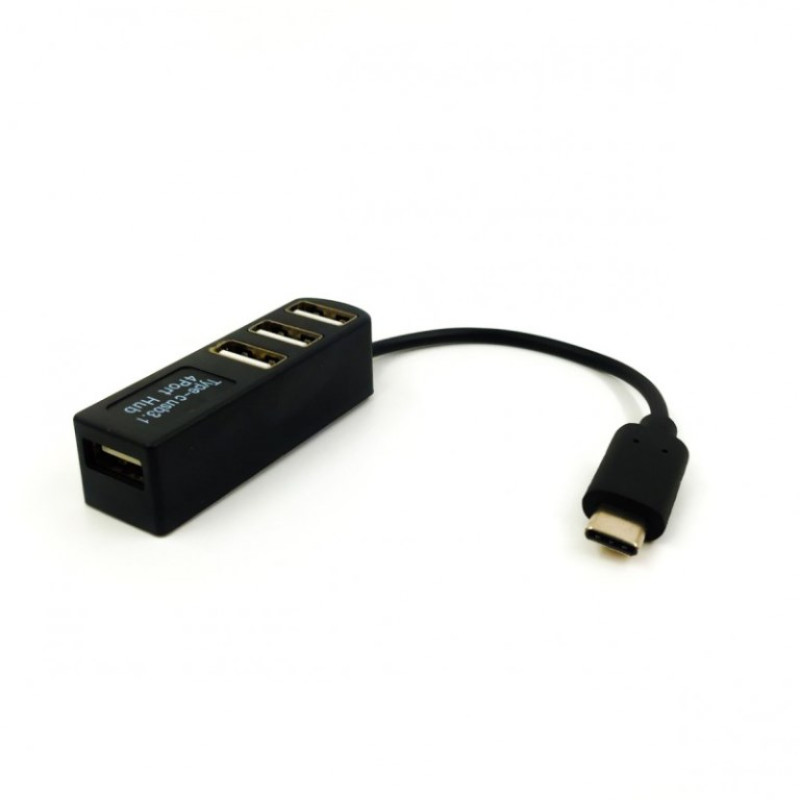 Хаб Type-C USB 3.1 4-х портовий P-3101 живлення від USB блістер