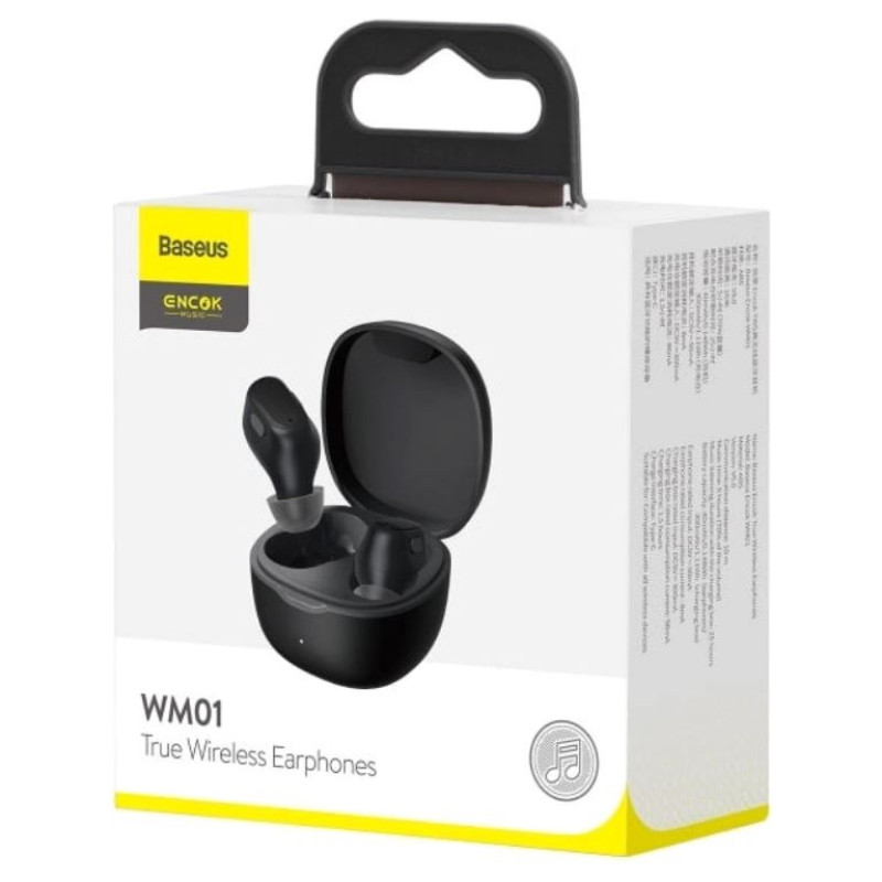 Наушники беспроводные Baseus Encok WM01 Black Акция!
