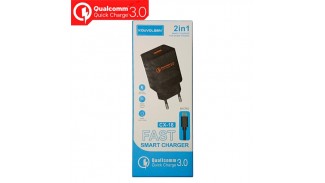 Адаптер мережевий KOUVOLSEN CX-18 220В 5V 3A USB 1 порт + Fast charger