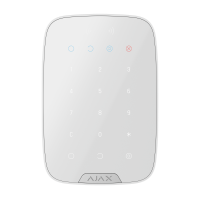 Бездротова сенсорна клавіатура Ajax KeyPad S Plus Jeweller біла