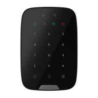 Беспроводная сенсорная клавиатура Ajax KeyPad S Plus Jeweller черная