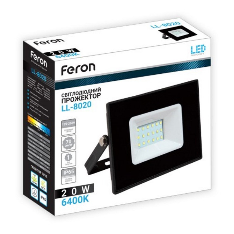 Прожектор LED світлодіодний Feron LL-8020 20W
