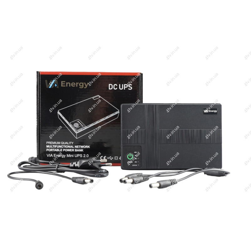 Power Bank VIA Energy Mini UPS 2.0 10400 mAh черный