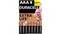 Батарейка Duracell Basic AAA MN2400 LR03 8 шт