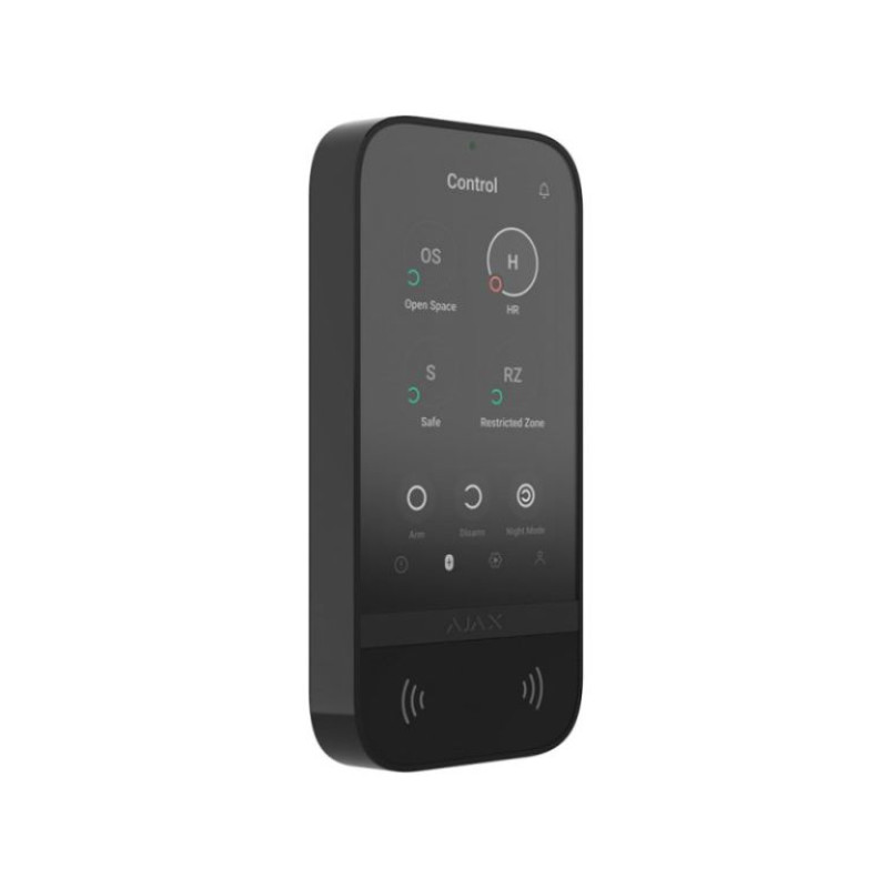 Беспроводная сенсорная клавиатура Ajax KeyPad TouchScreen black