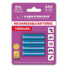 Акумулятор Esperanza EZA102B 1.2V AAA 1000mAh NiMH 4 штуки
