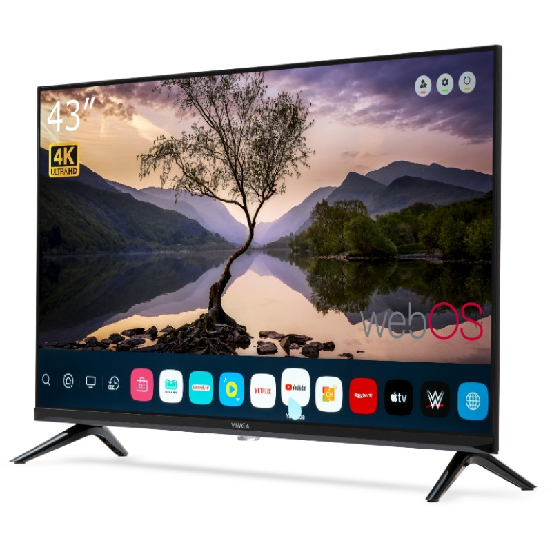Телевизор Vinga S43UHD25BWEB SMART