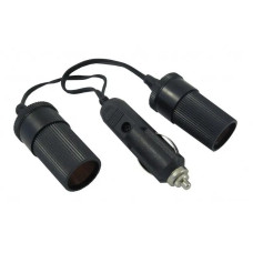 Розгалужувач автоприкурювача Daier на 2 гнізда з кабелем 0.3 метра