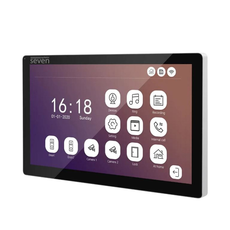 IP видеодомофон SEVEN DP-7517FHDW IPS black