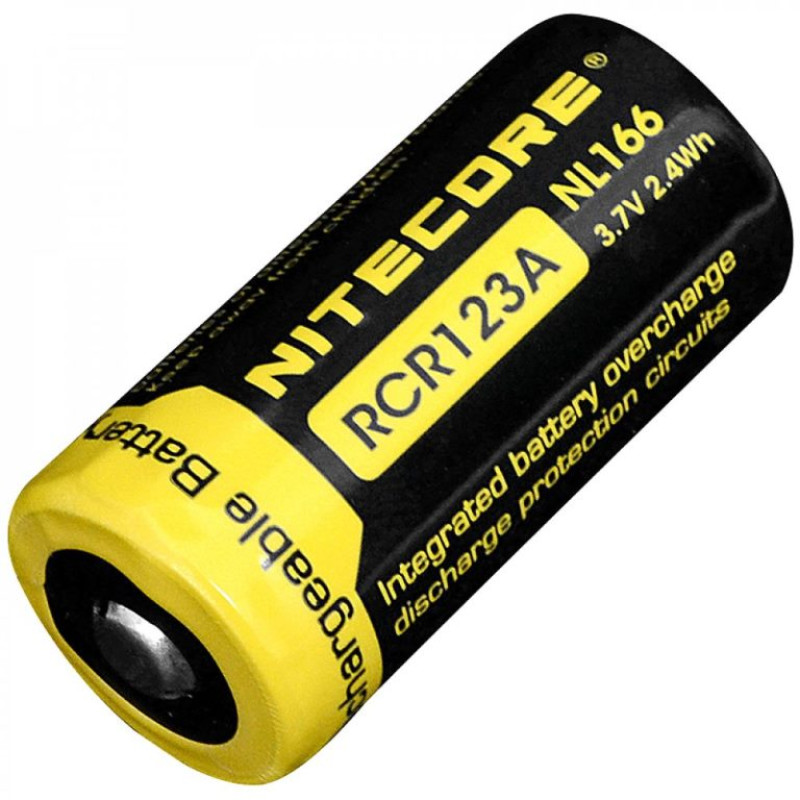 Акумулятор Li-ion Nitecore NL166 RCR123A 650 mAh 3.7V