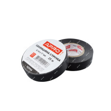 Стрічка ізоляційна APRO ET-25B чорна 0.14х17 мм 25 м