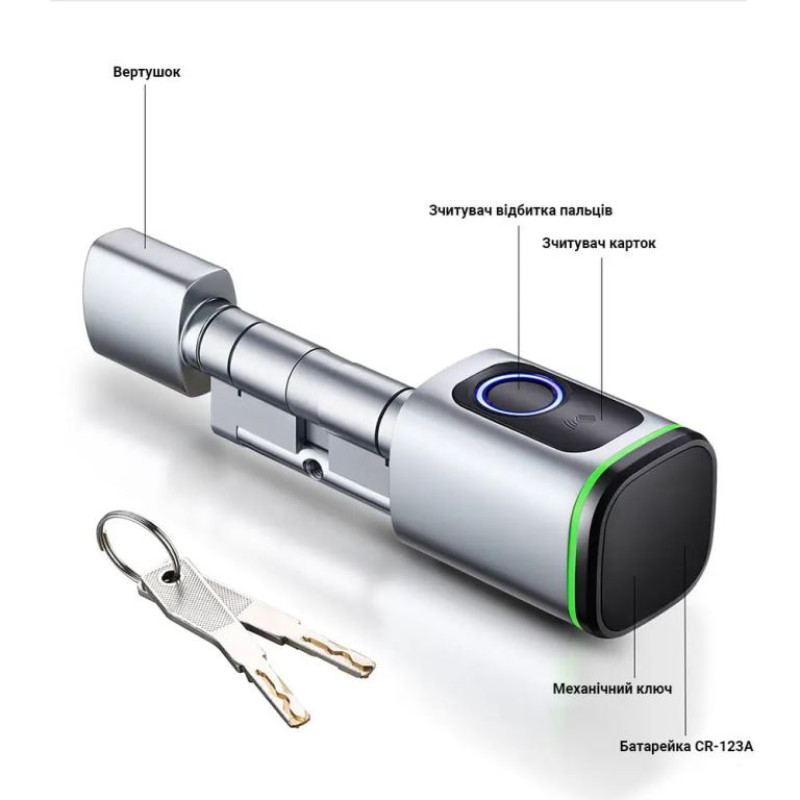 Розумний замок SEVEN LOCK SL-7773BF black