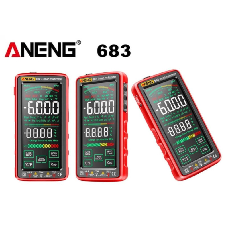 Мультиметр цифровий ANENG AN-683 Red