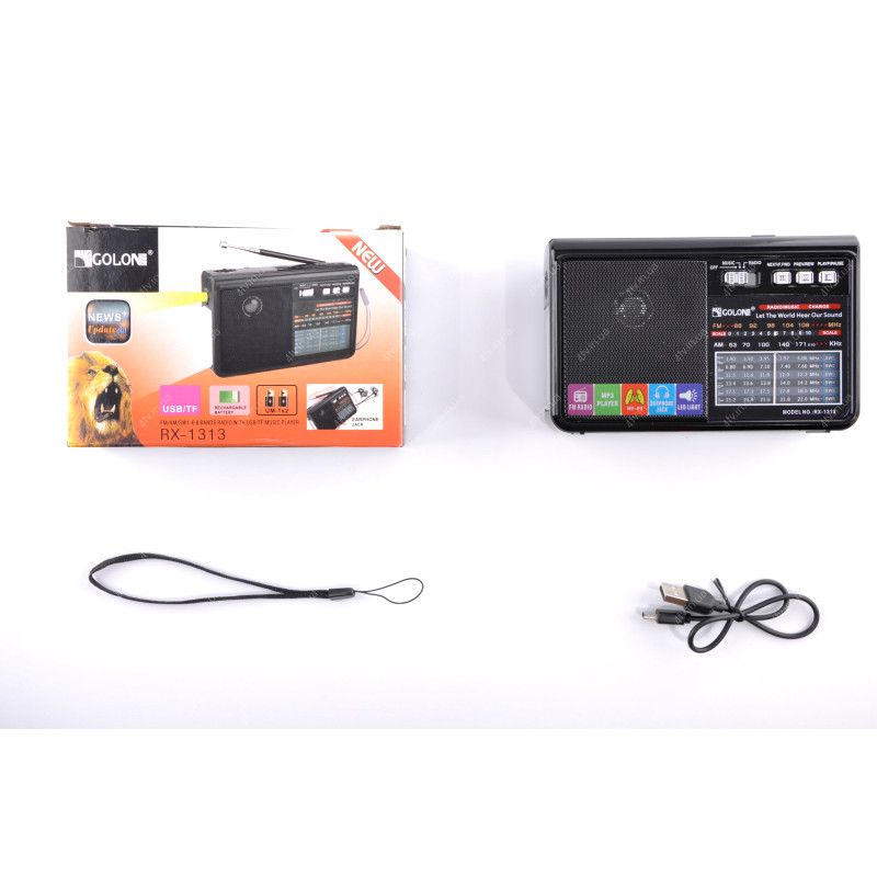 Радіоприймач GOLON RX-1313 Mix color Акція!