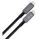 Кабель Vinga Type-C-Type-C 0.8 метра 240W black (VCPDCU4)