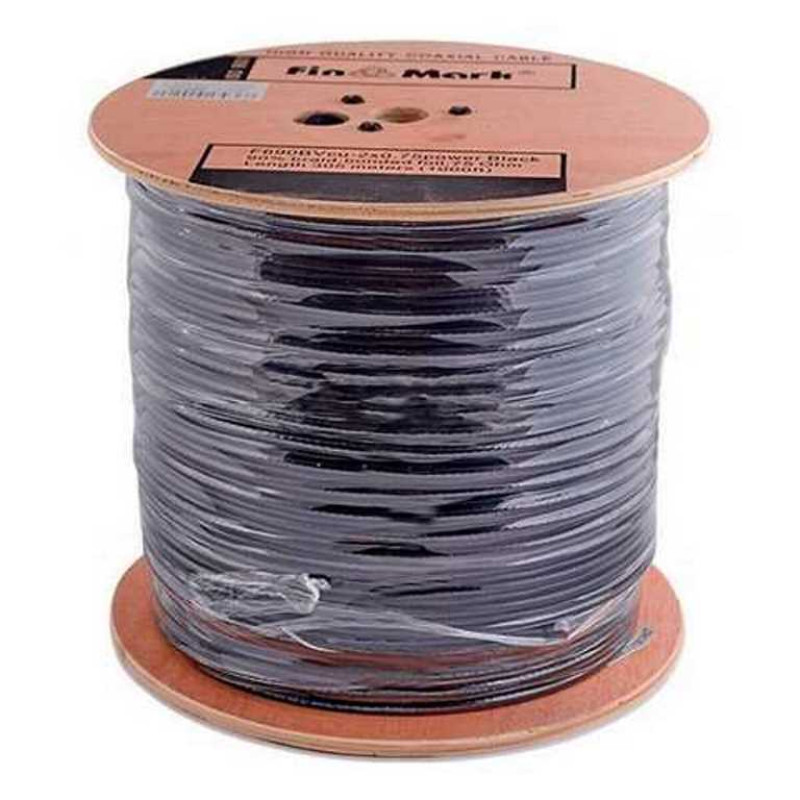 Кабель коаксіальний Finmark F690BVcu - 2x0.75 POWER PVC 305 метрів 75 Ом чорний