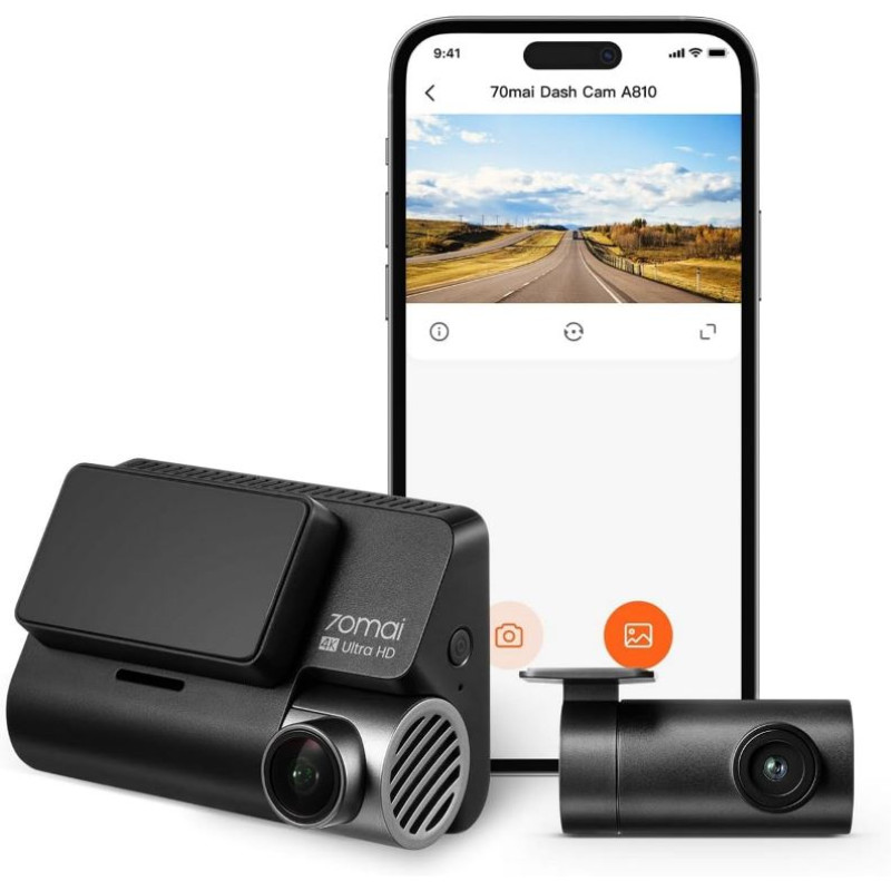 Відеореєстратор 70mai HDR Dash Cam Set 4K