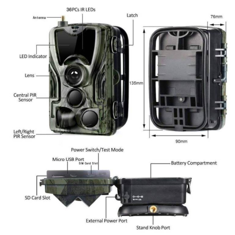GSM фотоловушка HantCam HC-801M EU