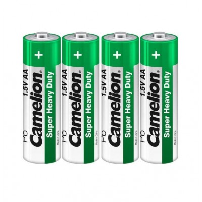 Батарейка CAMELION SUPER HEAVY DUTY 1.5V AA/R6 SP4 Green 4шт пластик