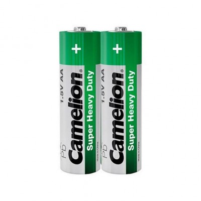 Батарейка CAMELION SUPER HEAVY DUTY 1.5V AA/R6 SP2 Green 2шт пластик