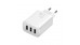 Адаптер мережевий Baseus Compact Charger 3U на 17W White 3 порти