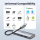 Хаб Ugreen CM480 USB-C to 2×USB 3.2+2×USB-C Adapter 10G Space Gray (UGR-30758)