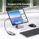 Хаб Ugreen CM480 USB-C to 2×USB 3.2+2×USB-C Adapter 10G Space Gray (UGR-30758)