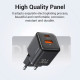 Адаптер мережевий Usams US-CC189 PD30W+QC3.0 A+C Black
