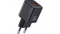 Адаптер мережевий Usams US-CC189 PD30W+QC3.0 A+C Black