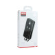 Power Bank XO PR185 with cable QC22.5W PD20W 20000 mAh Black