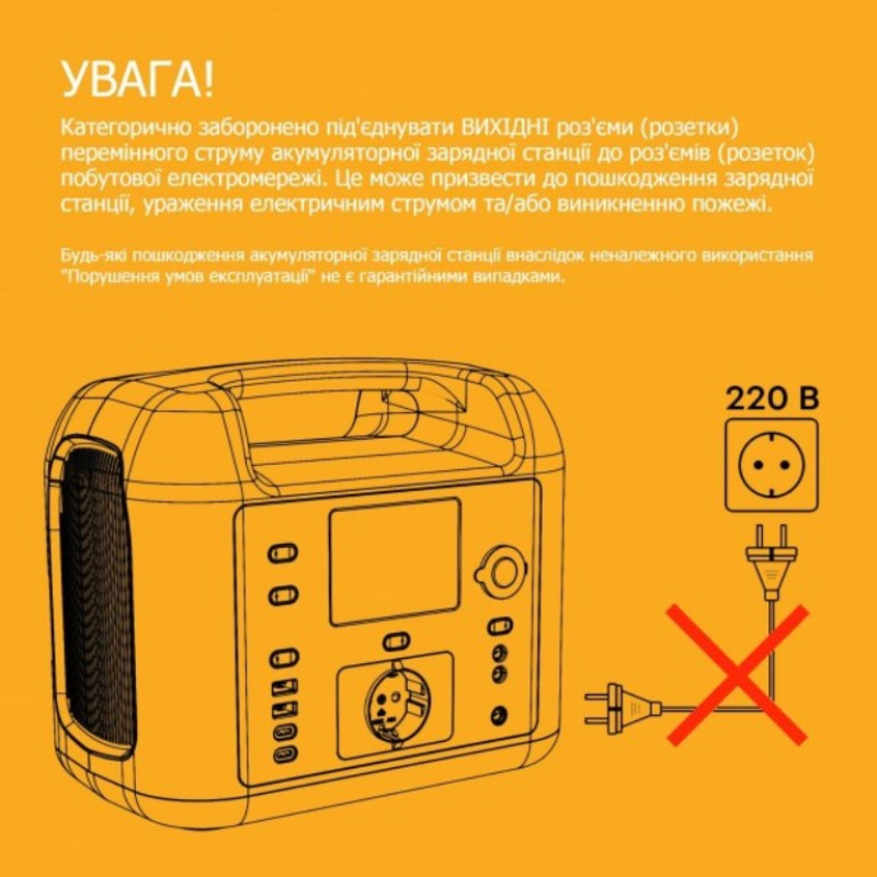Зарядна станція BLUETTI PowerOak EB70 1000W 716Wh портативна