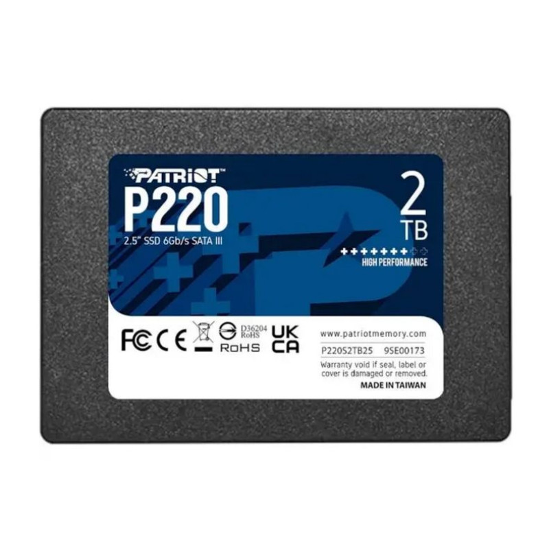 SSD накопичувач Patriot P220 2.5" 2TB (P220S2TB25)