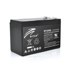 Батарея аккумуляторная Ritar AGM RT1290B 12V 9 Ah черная